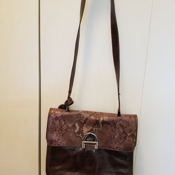 BADGLEY MISCHKA BROWN LEATHER HANDBAG - Mint condition - Picture 2 of 7
